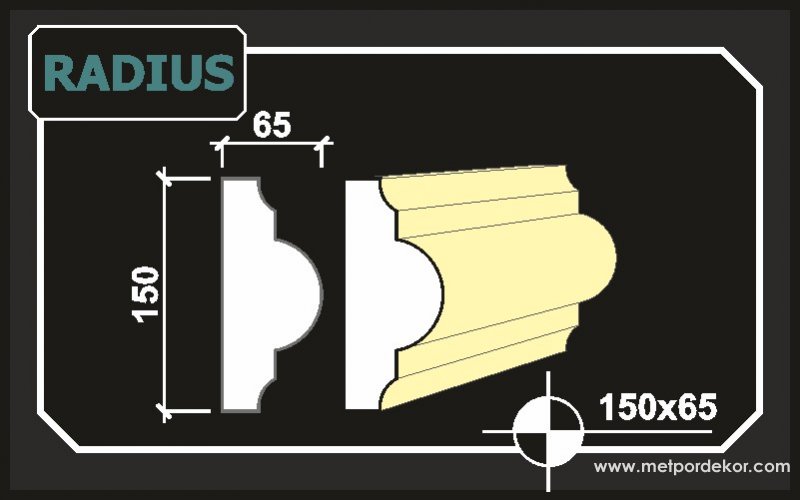 radius söve 15cm x 6,5cm