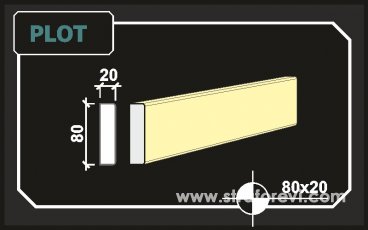 Plot Söve 8cm x 2cm Söve Profili