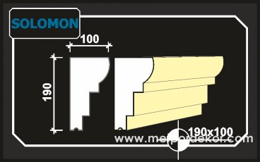 solomon denizlik söve modeli 19cm x 10cm